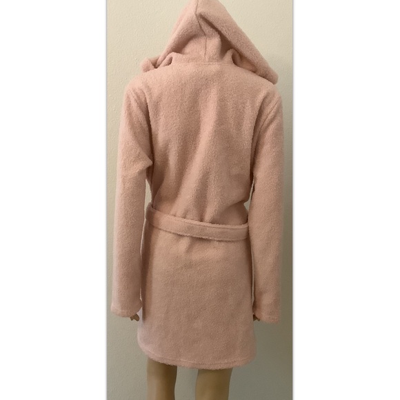 Ambrielle Sleepwear Robe Sz Small Women Soft Pink With Hood - Picture 7 of 11